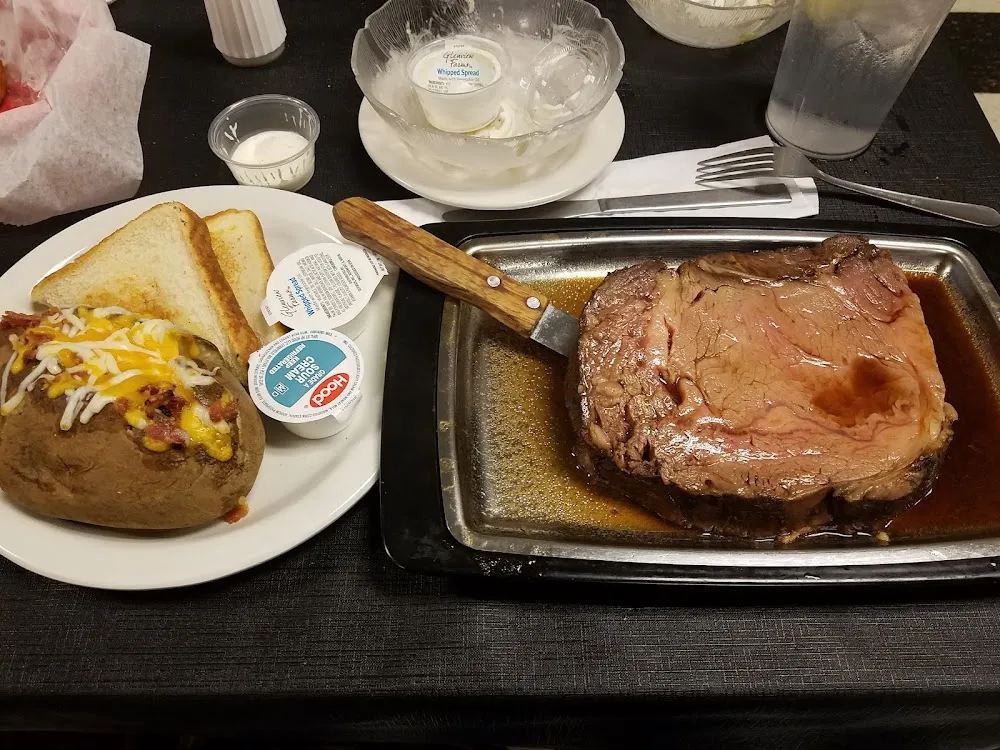 Prime Rib Baked Potato